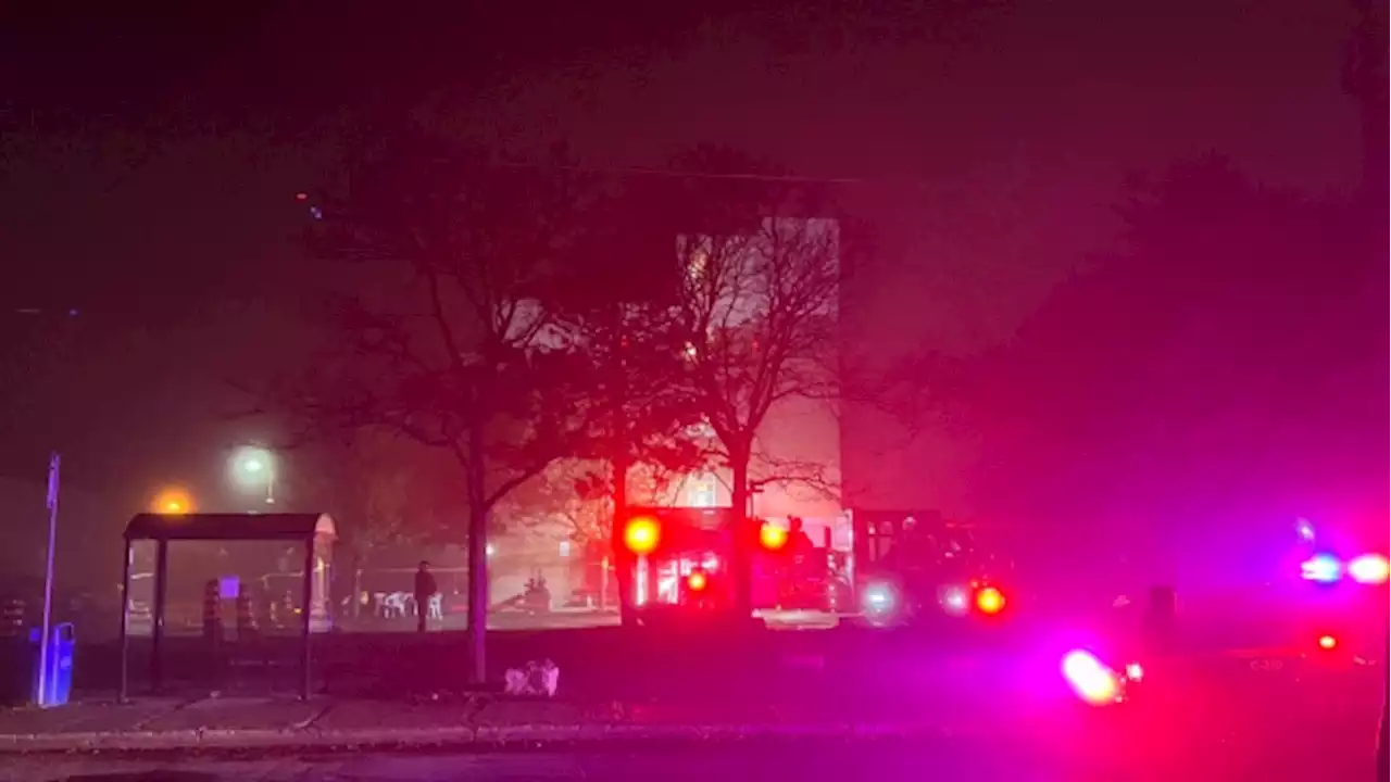 One person critical after overnight highrise fire in Brampton