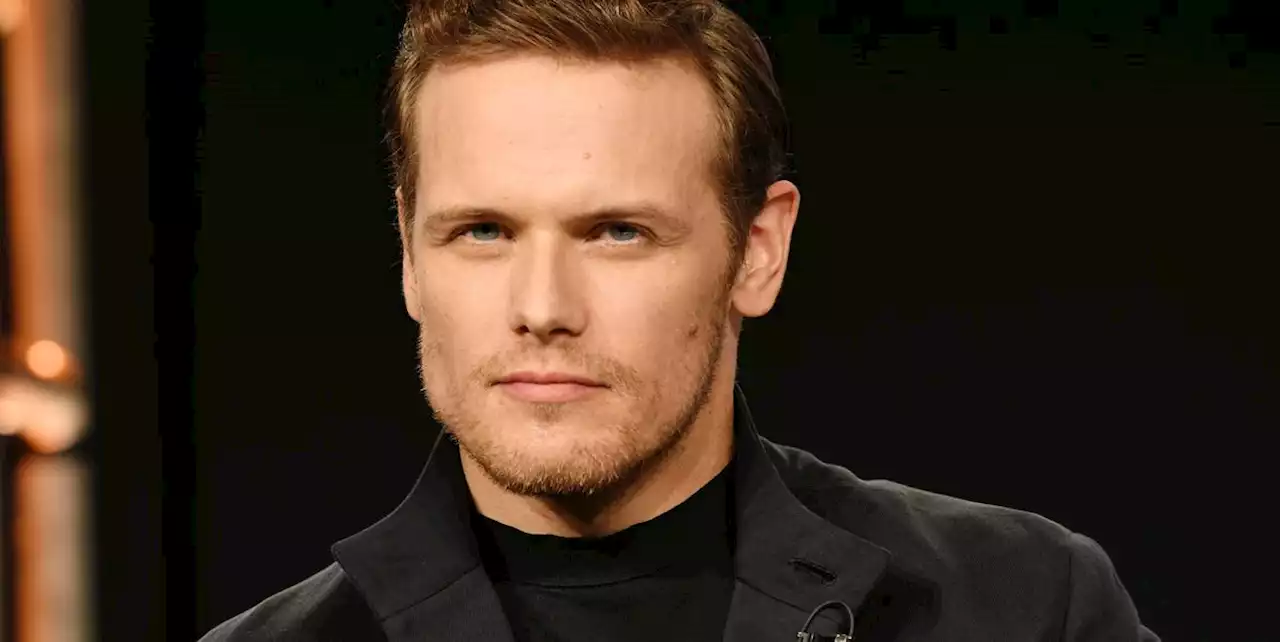 Outlander's Sam Heughan in new look at Celine Dion movie