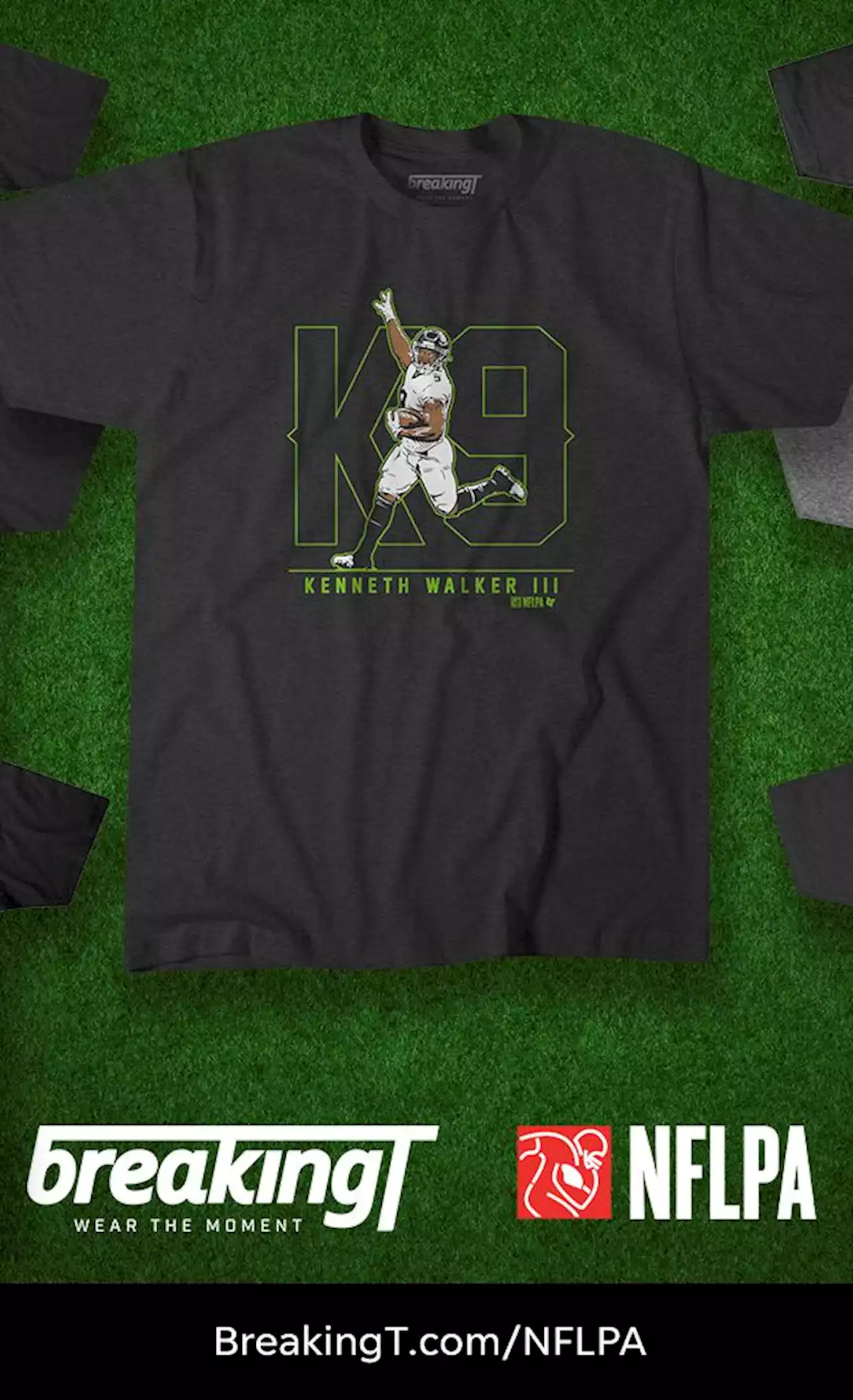 A new Kenneth Walker III ‘K9’ shirt by BreakingT just dropped!