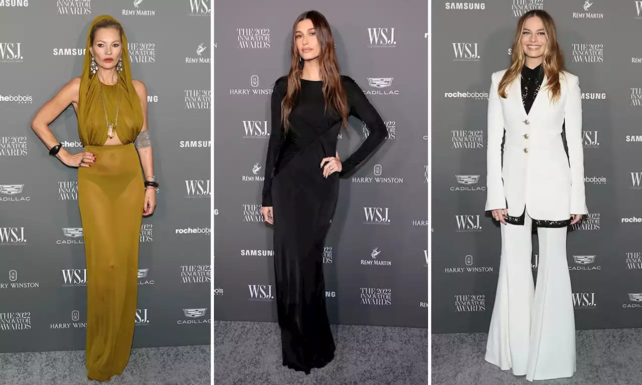 Kate Moss, Hailey Bieber and Margot Robbie dial up the drama at the WSJ Innovator Awards