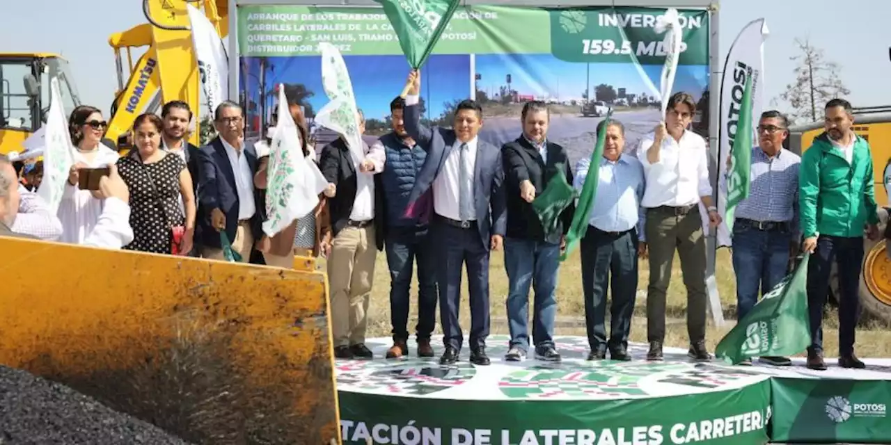 Arranca Ricardo Gallardo histórica rehabilitación de laterales en Carretera 57