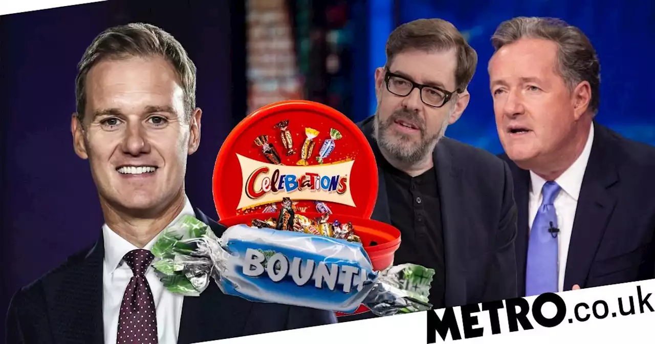 Piers Morgan and Richard Osman fume over axe of the Bounty from Celebrations box