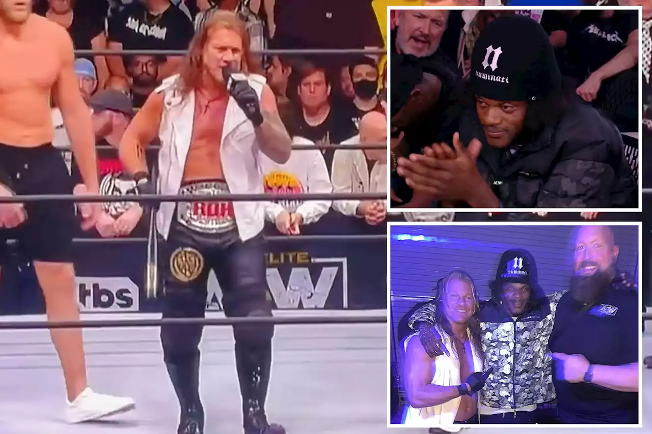 AEW star Chris Jericho calls out ringside Ravens’ Lamar Jackson at Baltimore show