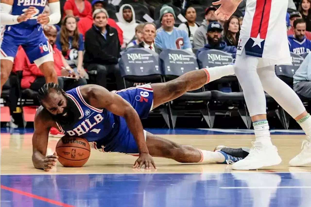 Sixers’ James Harden to miss a month with right foot tendon strain