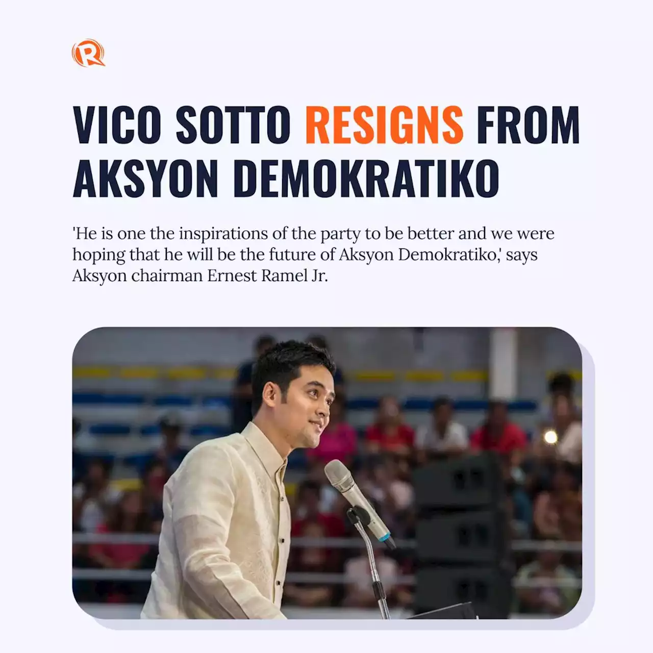 Vico Sotto resigns from Aksyon Demokratiko