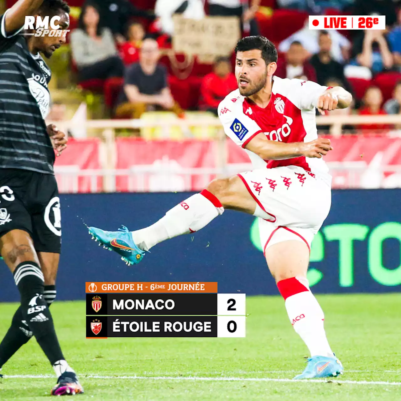 EN DIRECT - Monaco-Étoile rouge de Belgrade: Volland brille, les Monégasques sur la bonne voie