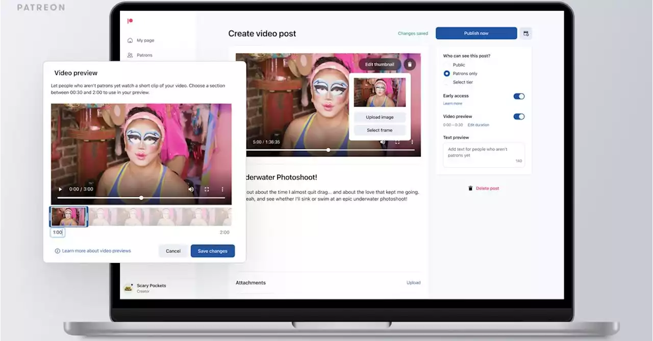 Patreon’s long-awaited video hosting feature is finally rolling out to creators