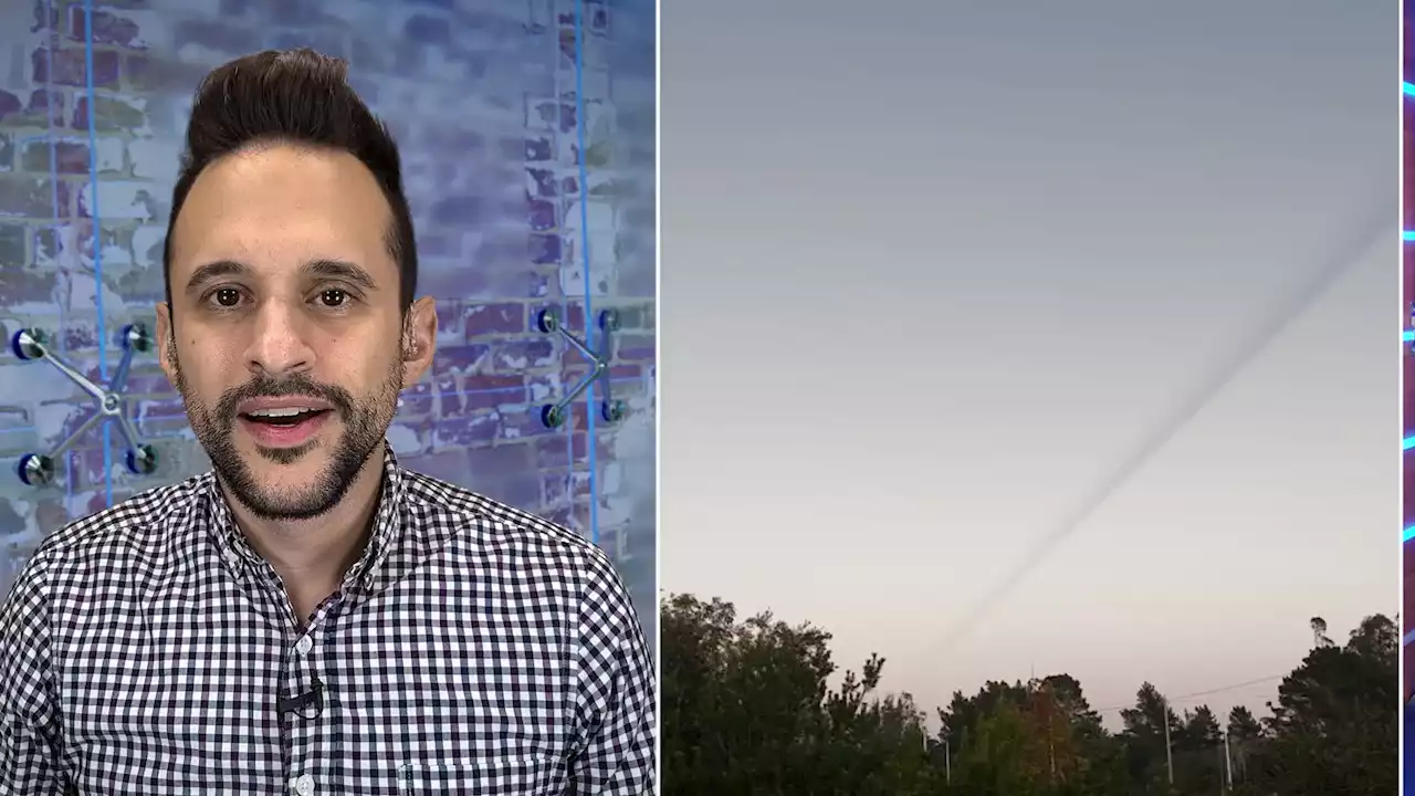 Rocket Contrail Creates Bizarre Shadow - Videos from The Weather Channel