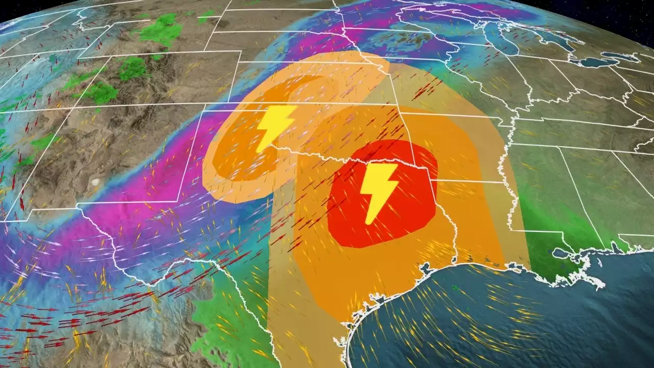 Severe Thunderstorms In Texas, Oklahoma, Arkansas, Louisiana Could Pack Damaging Winds, Tornadoes | The Weather Channel