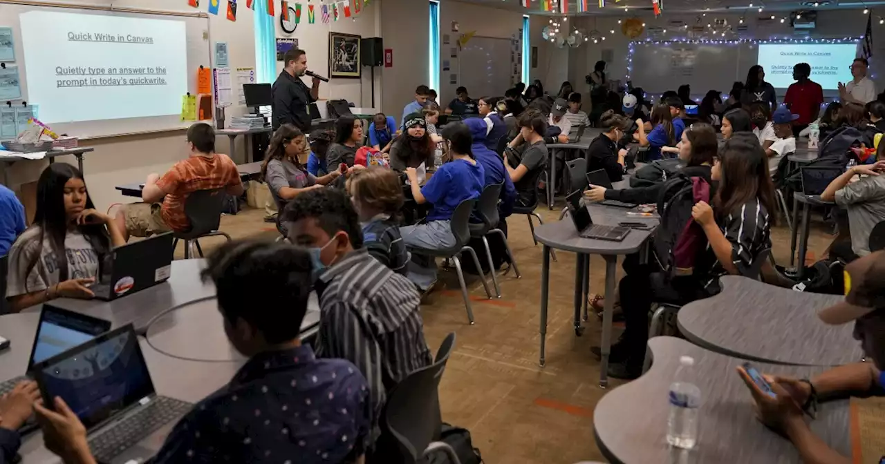 In 1 classroom, 4 teachers manage 135 kids -- and love it