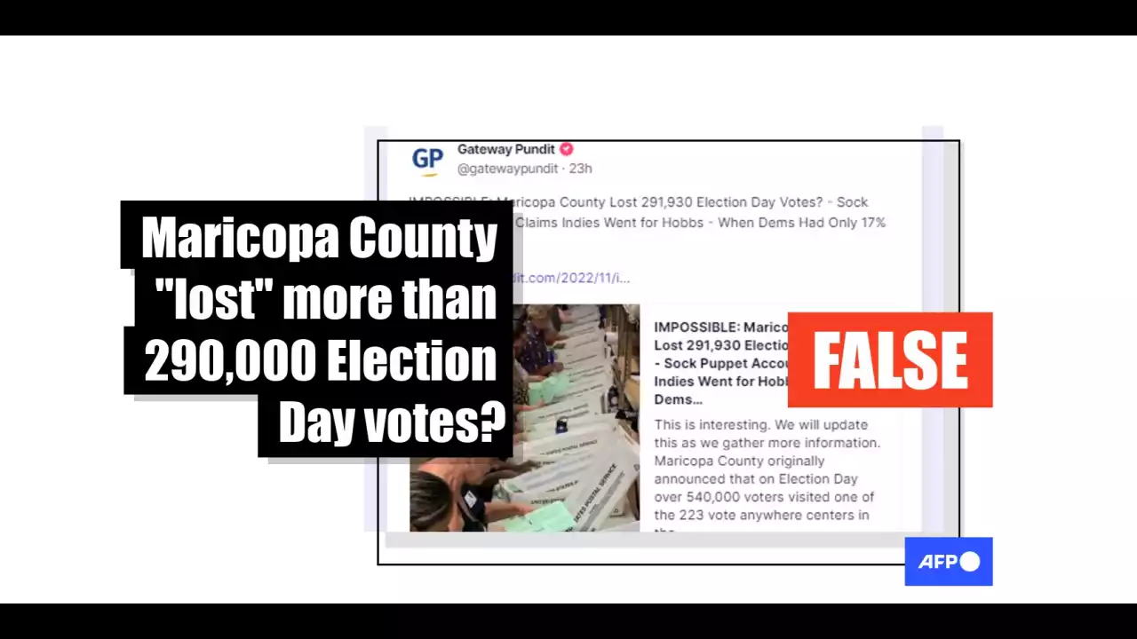 Website targets Arizona with false claim about missing ballots