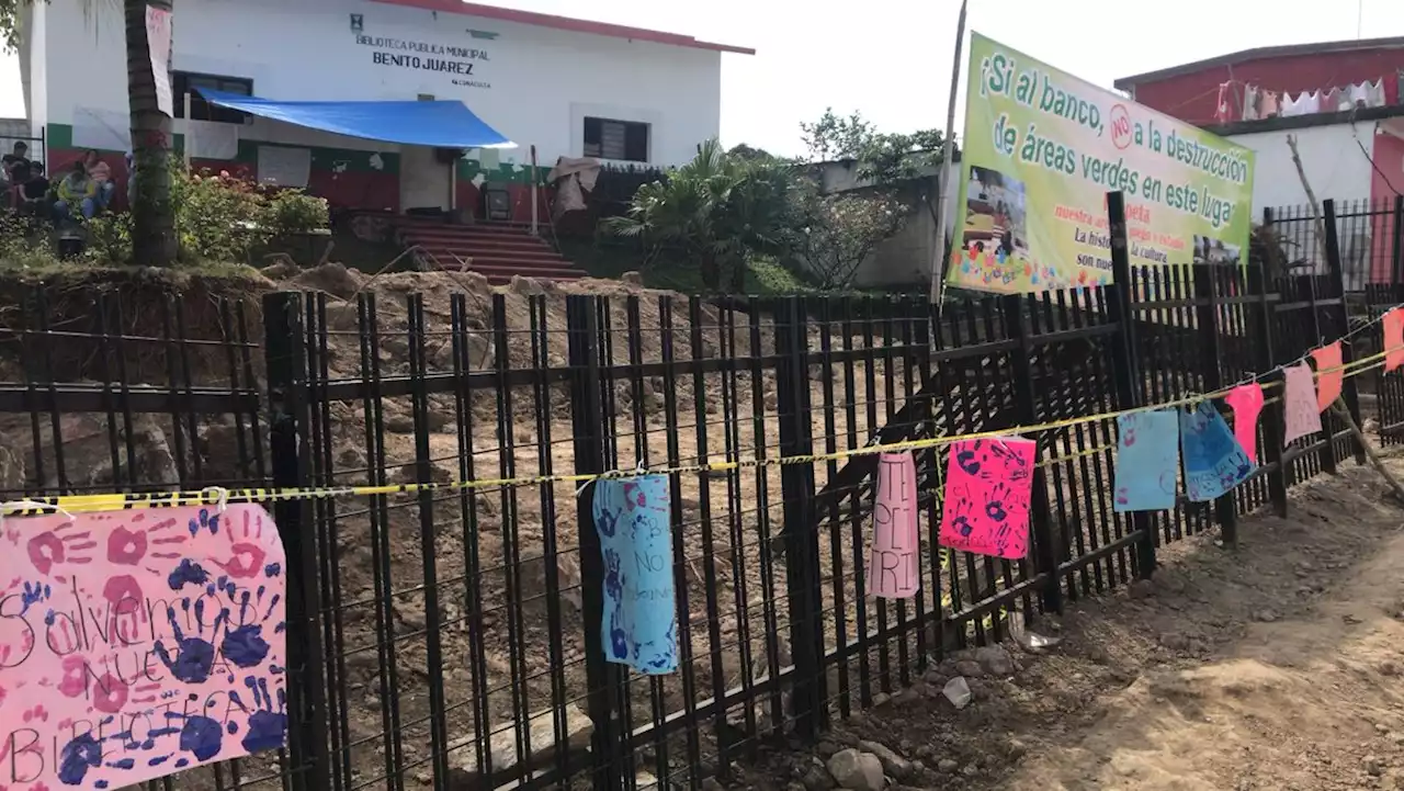 No quieren Banco del Bienestar junto a edificio histórico de Tlaltetela