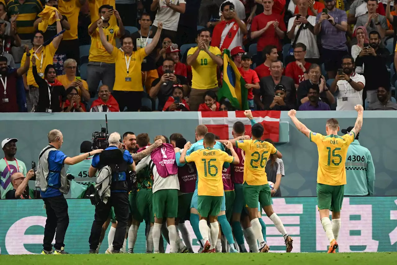 Matthew Leckie the hero as Australia beats Denmark to advance at World Cup