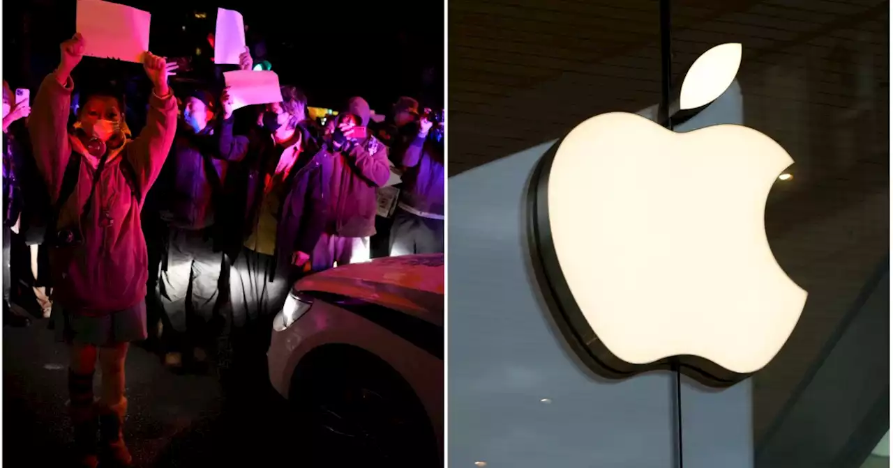 'Vassal to the Chinese Communist Party': Apple blasted for limiting AirDrop function for Chinese protesters