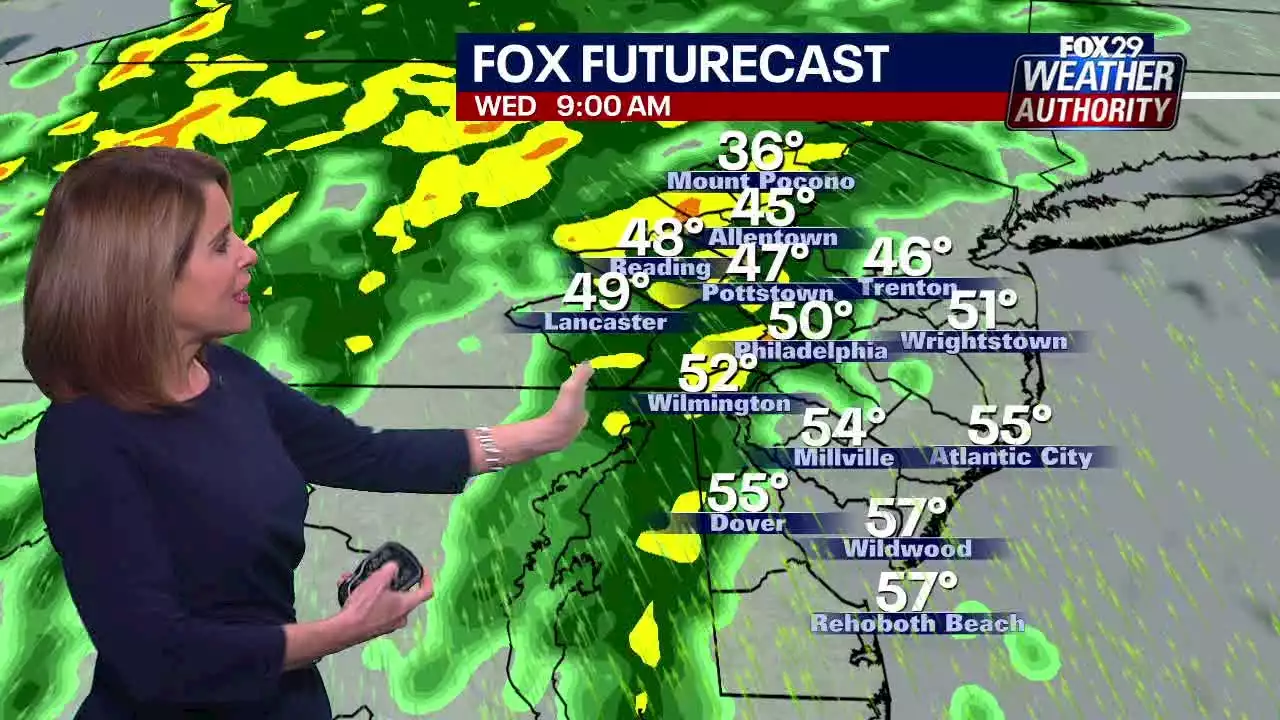 Weather Authority: Wet, windy Wednesday will be followed by blast of cold air