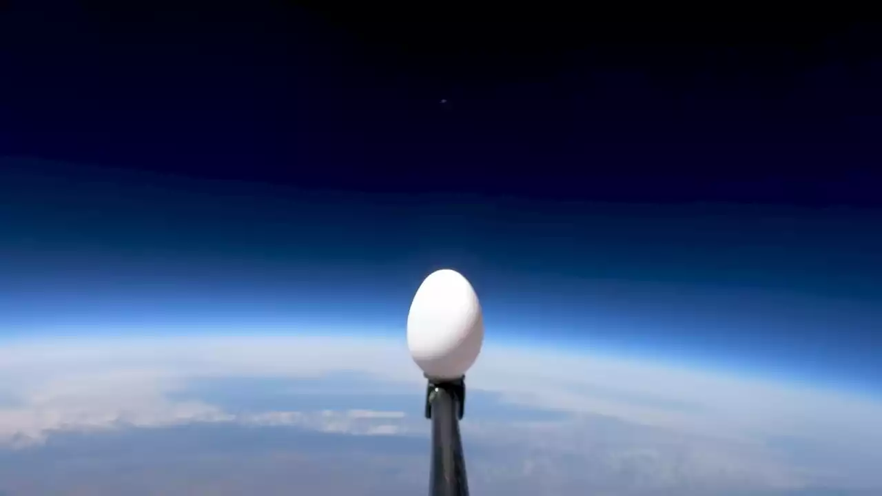 Watch: Former NASA engineer drops an egg from space without a crack