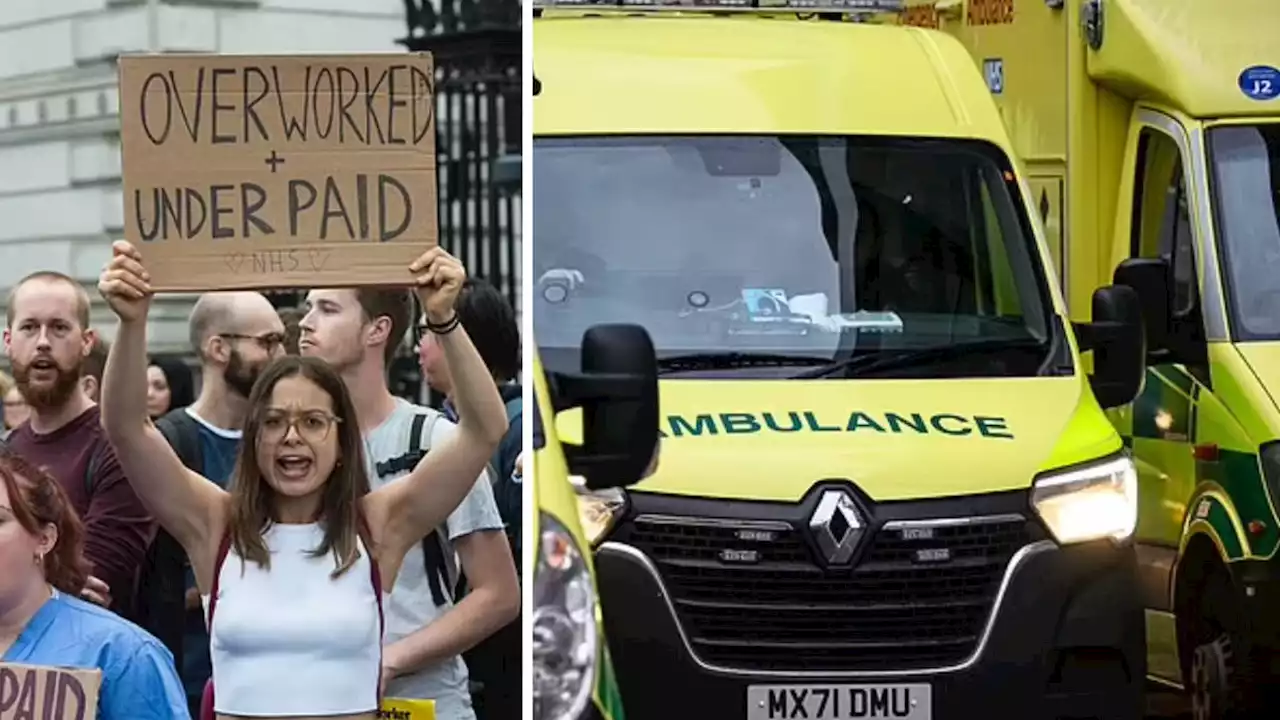 NHS winter walkouts as 10,000 ambulance workers join nurses in voting to strike