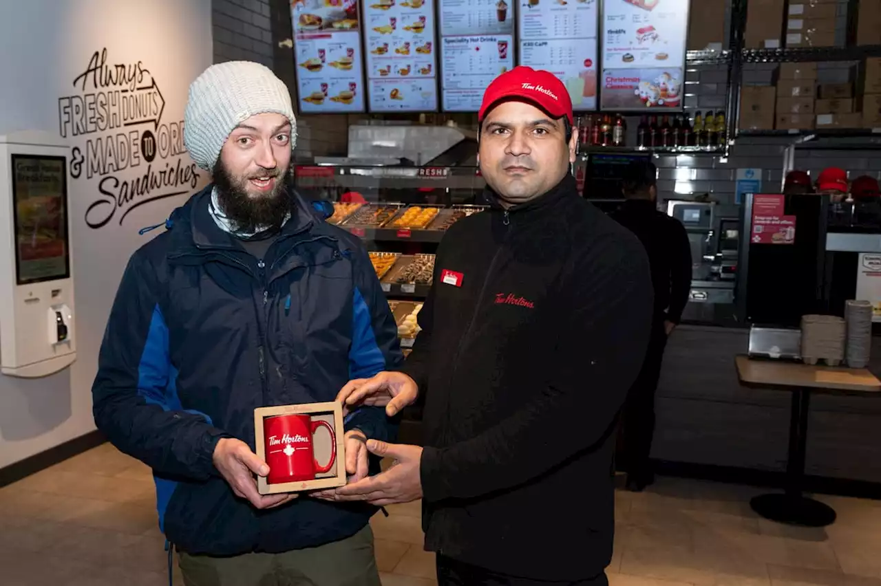 Customers queue for 10 hours for the opening of new Burnley coffee shop Tim Hortons