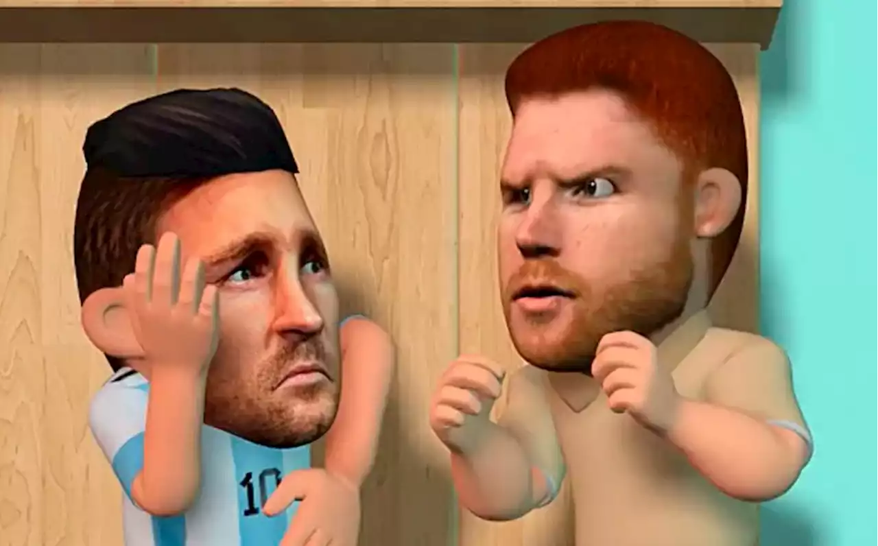 Canelo Álvarez 'destruyó' a Messi en polémica animación