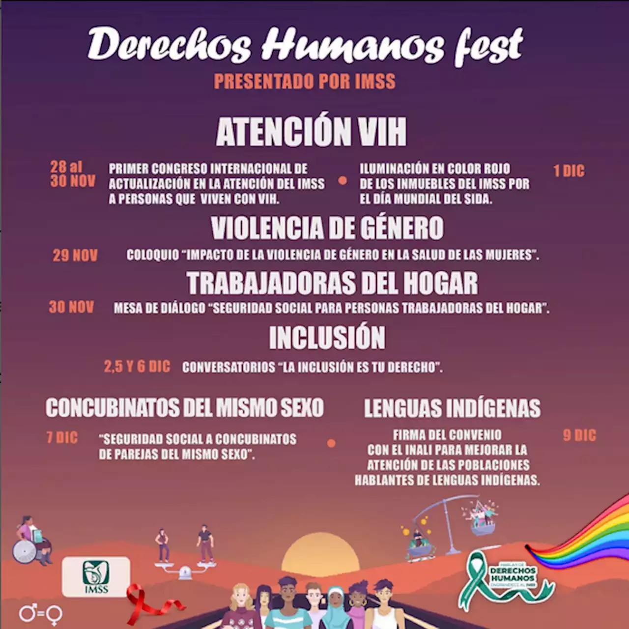 IMSS 'roba' estrategia de Spotify y promueve el 'Derechos Humanos Fest'