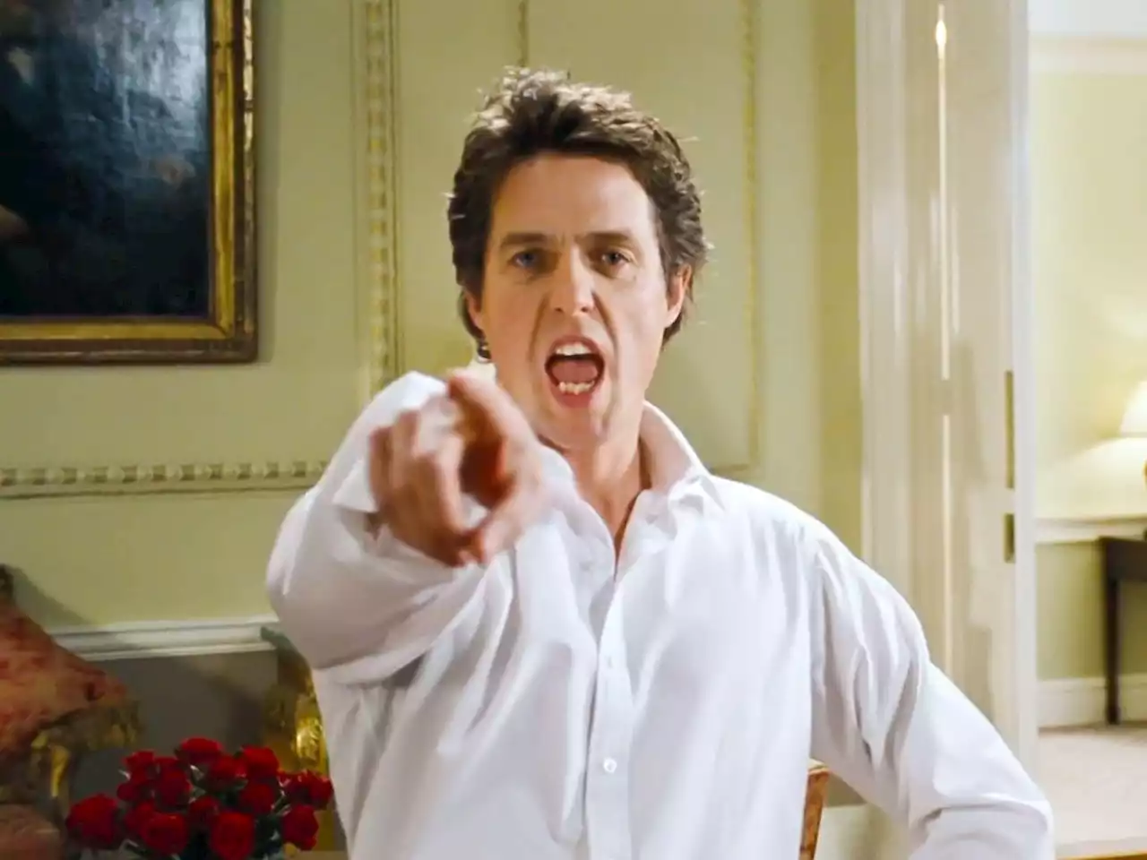 Hugh Grant says Love Actually’s Downing Street dance scene is ‘excruciating’