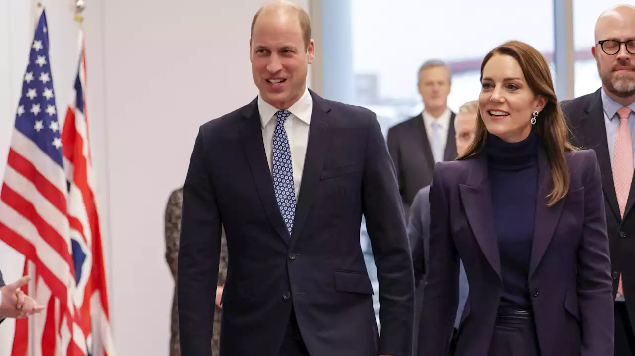 Kate & William pictured for first time since Palace race row as they arrive in US