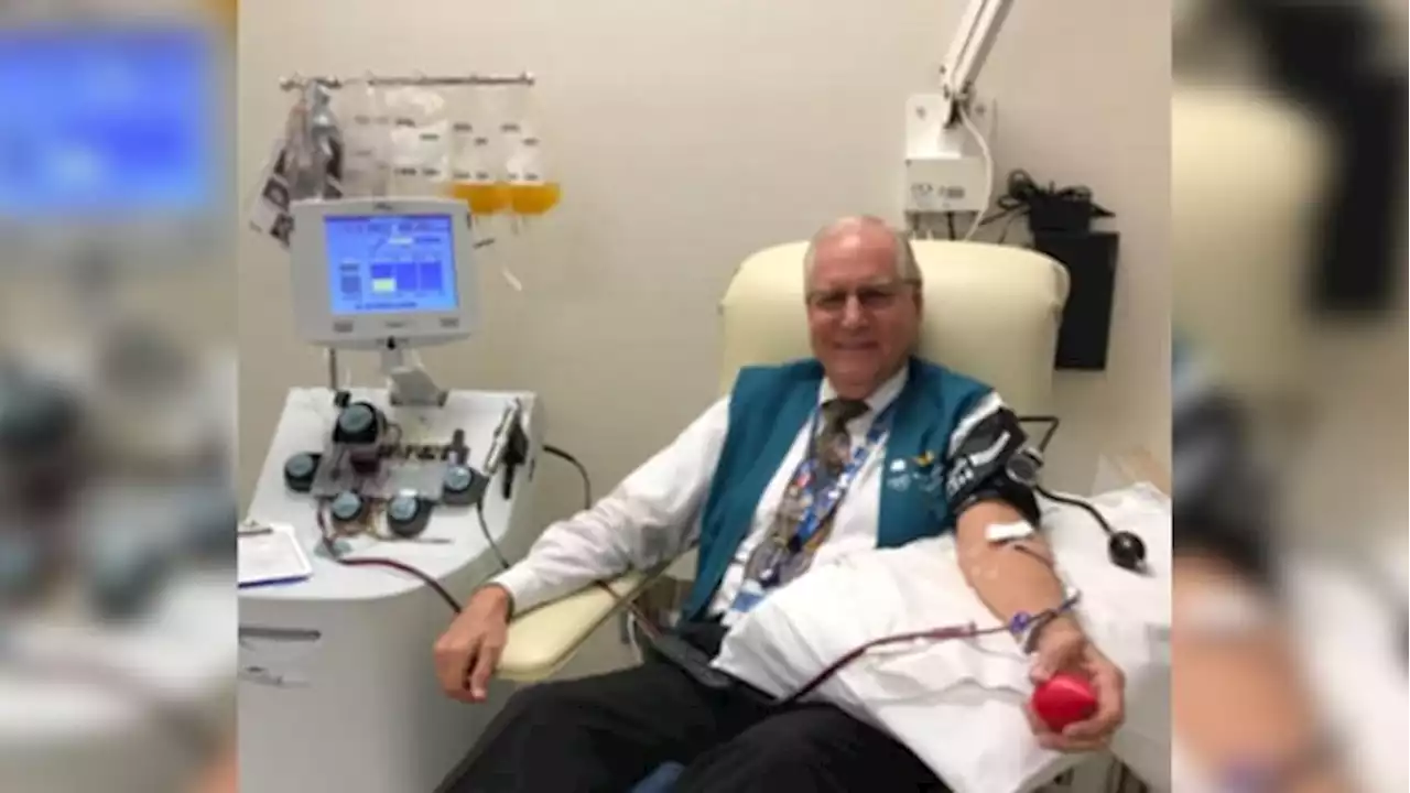 Jacksonville man reaches blood donation milestone by giving 150 gallons