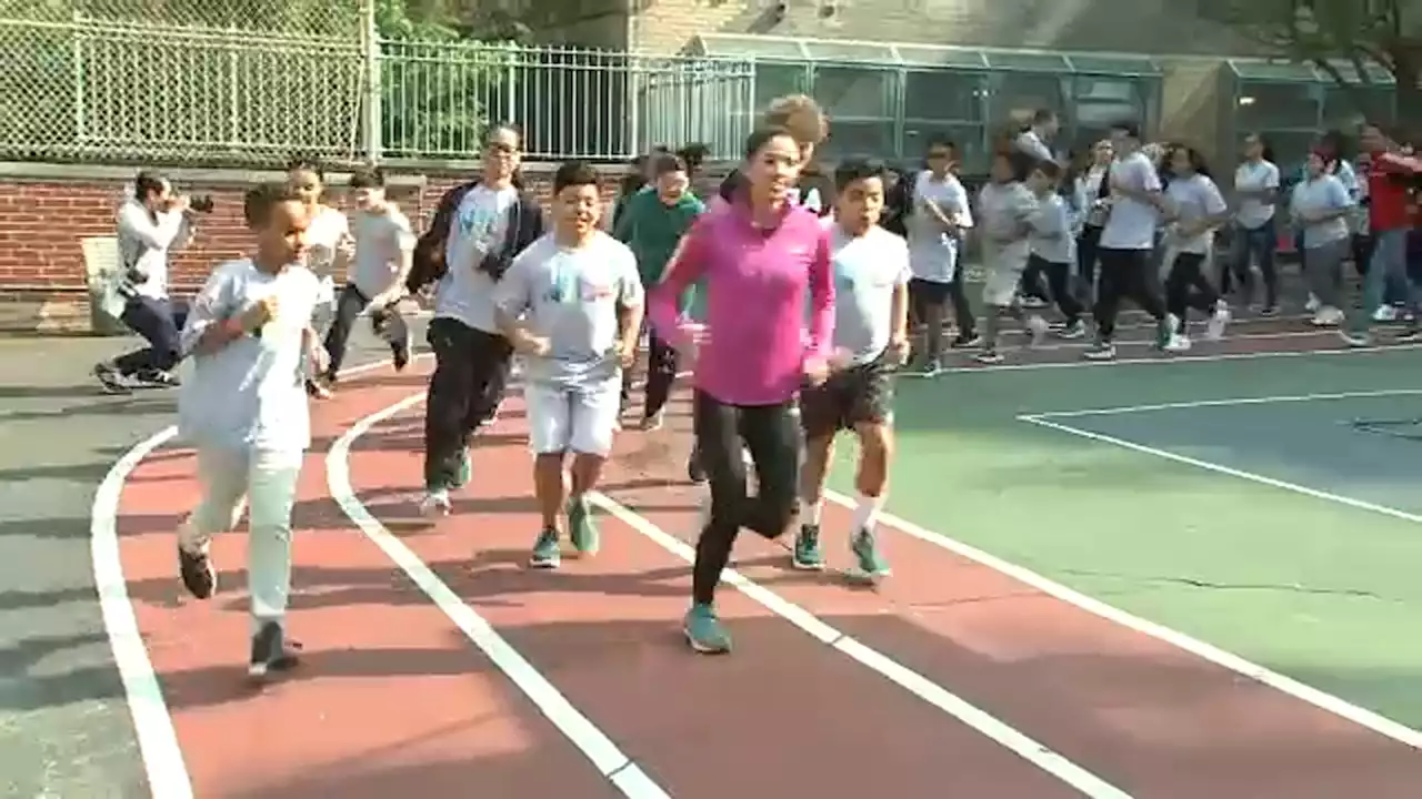 Olympic runner Beverly Ramos helps inspire children to become runners for life