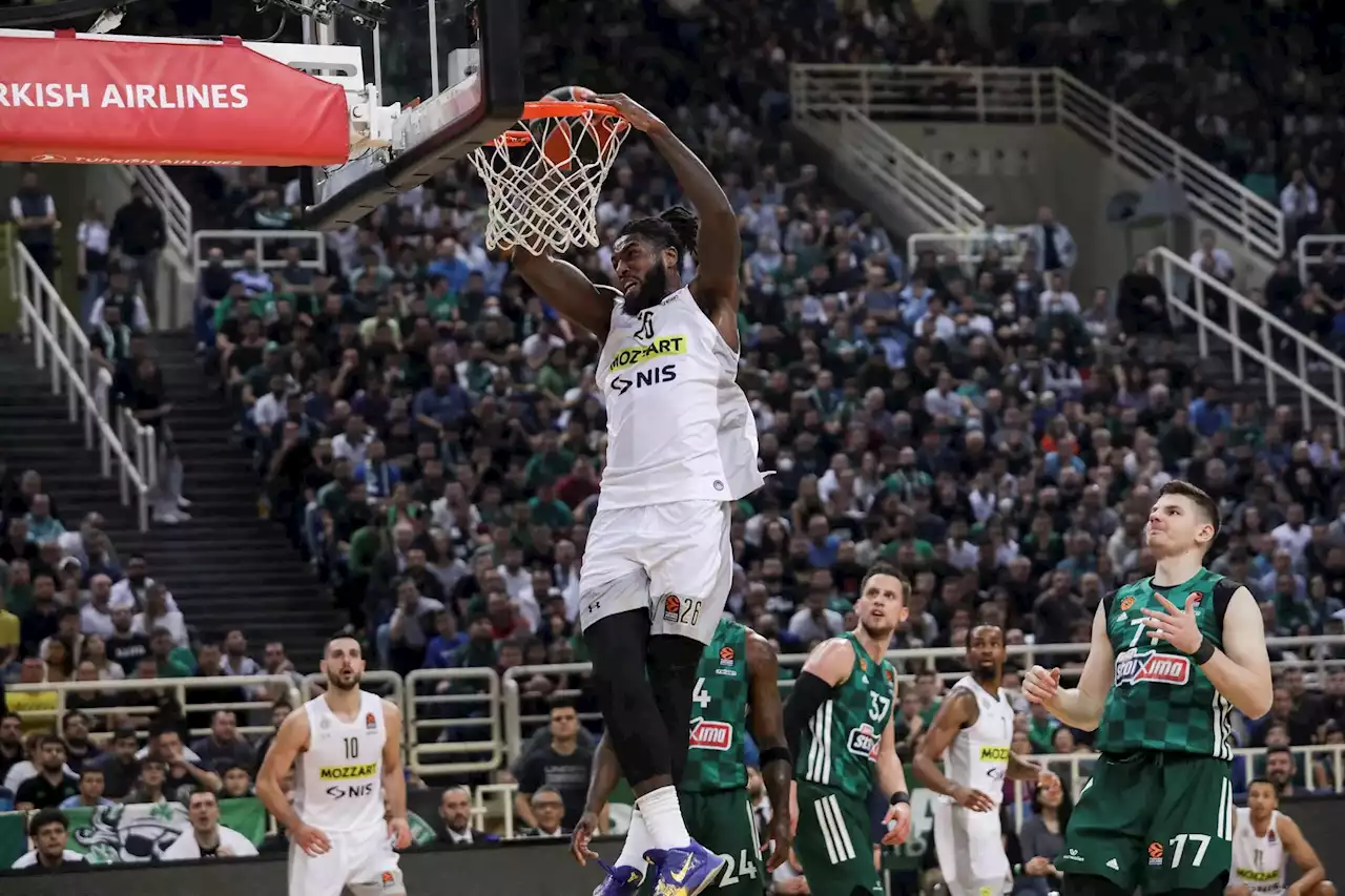 Le Partizan s'appuie sur Mathias Lessort pour gagner chez le Pana, l'Anadolu Efes encore battu - BeBasket