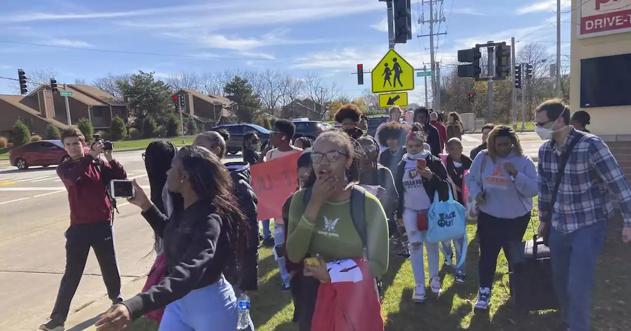 Homewood-Flossmoor students demonstrate outside school after student allegedly raped; mother says show of support helpful