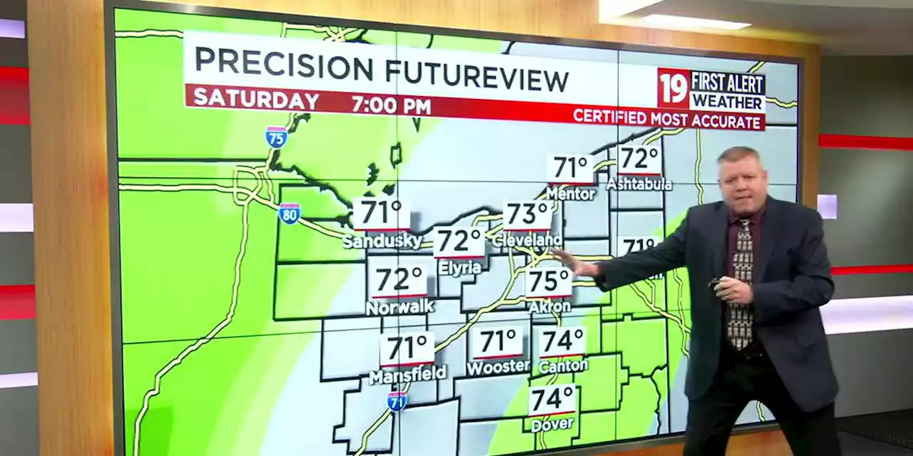 Northeast Ohio Weather: Warm weekend with round of rain Saturday night