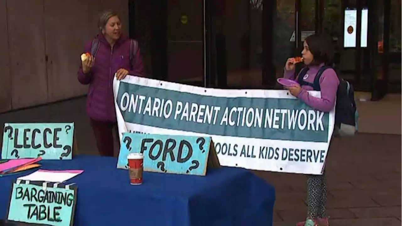 Rally in downtown Toronto in support of CUPE