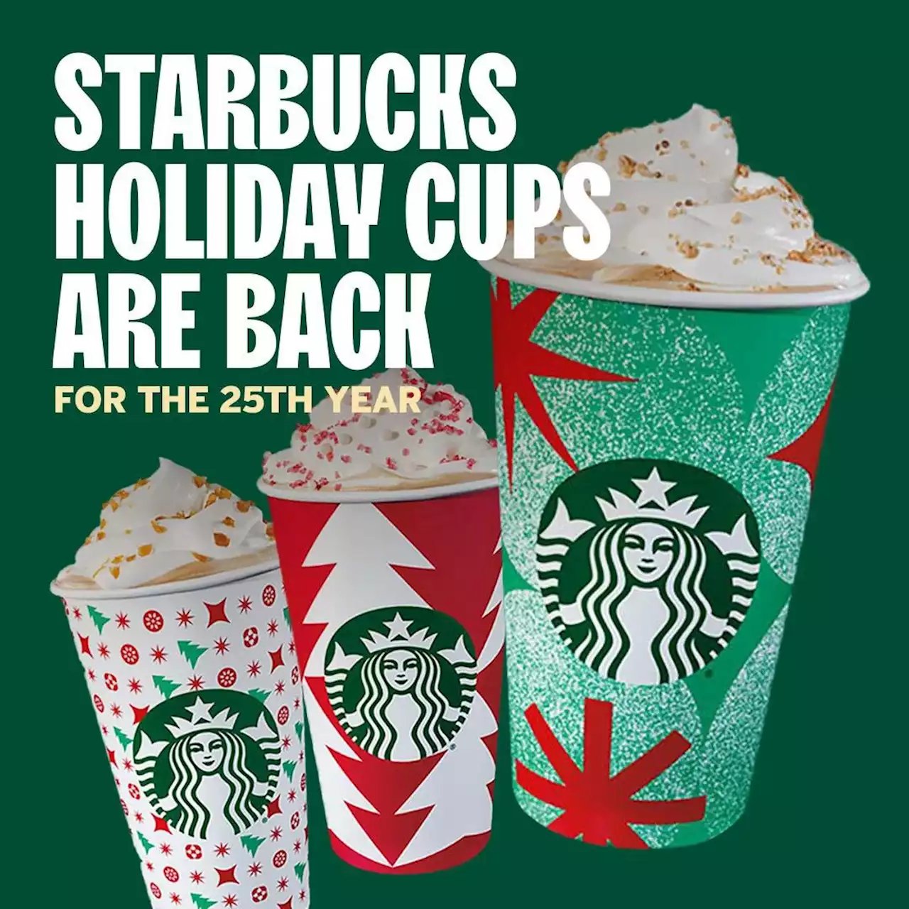 Starbucks Holiday Cups Are Back for the 25th Year