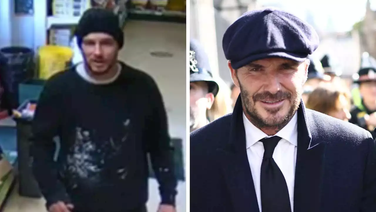 David Beckham lookalike hunted by police after theft from builders’ merchant