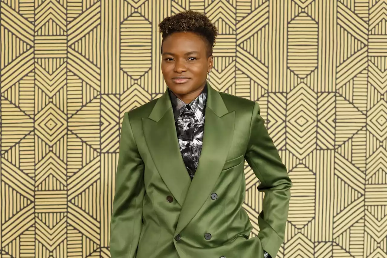 Nicola Adams is joined by uncle at Black Panther: Wakanda Forever premiere in London