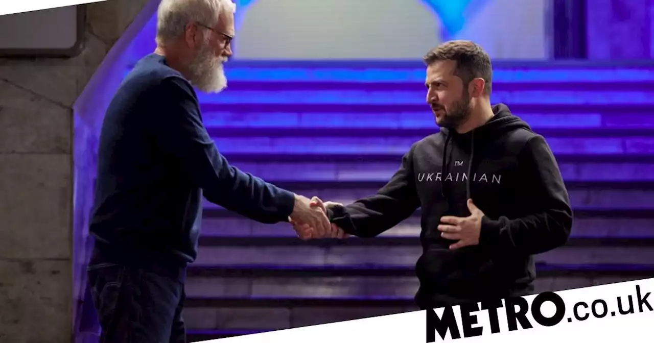 David Letterman has sat down with Ukrainian President Volodymyr Zelensky