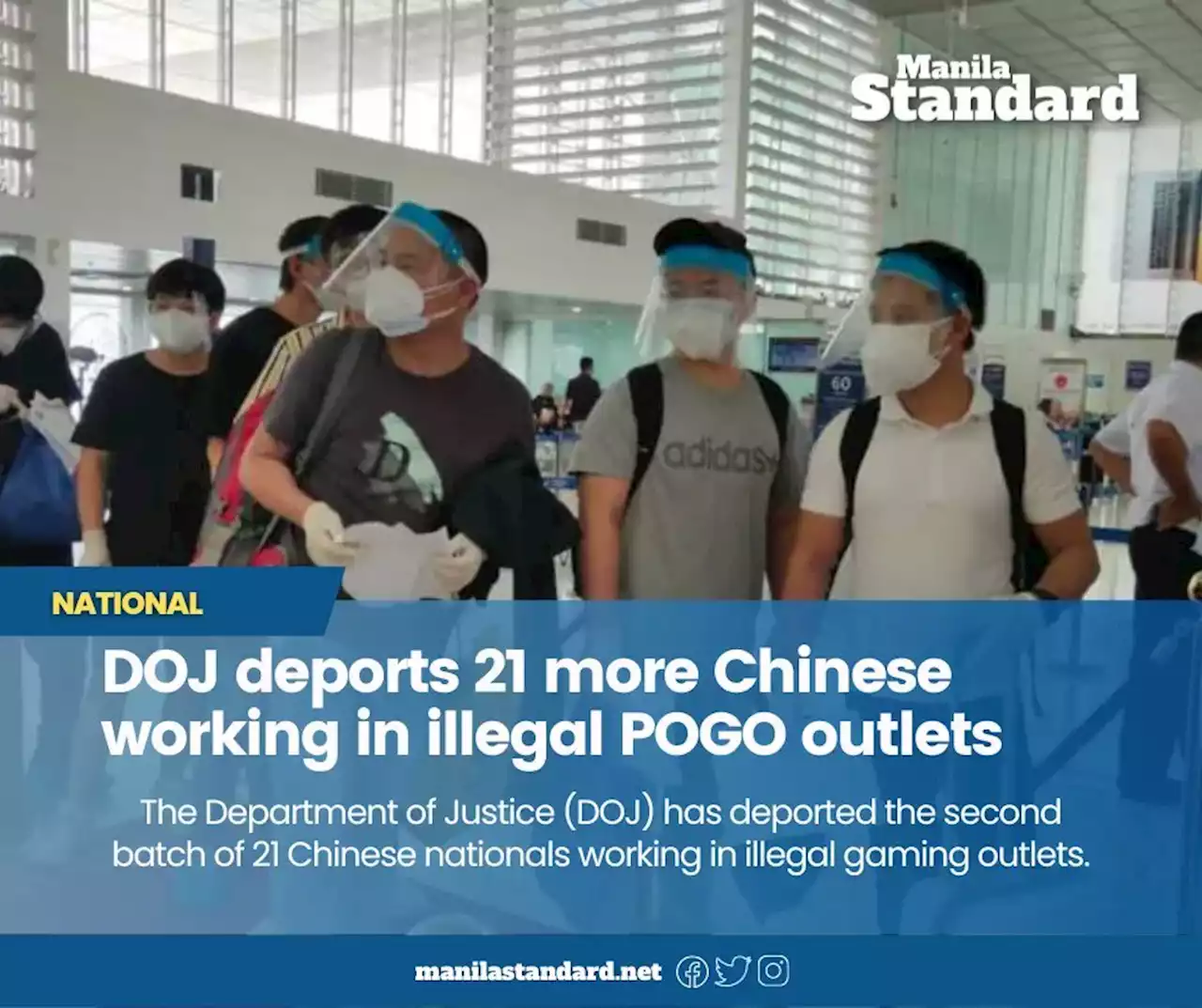 DOJ deports 21 more Chinese working in illegal POGO outlets