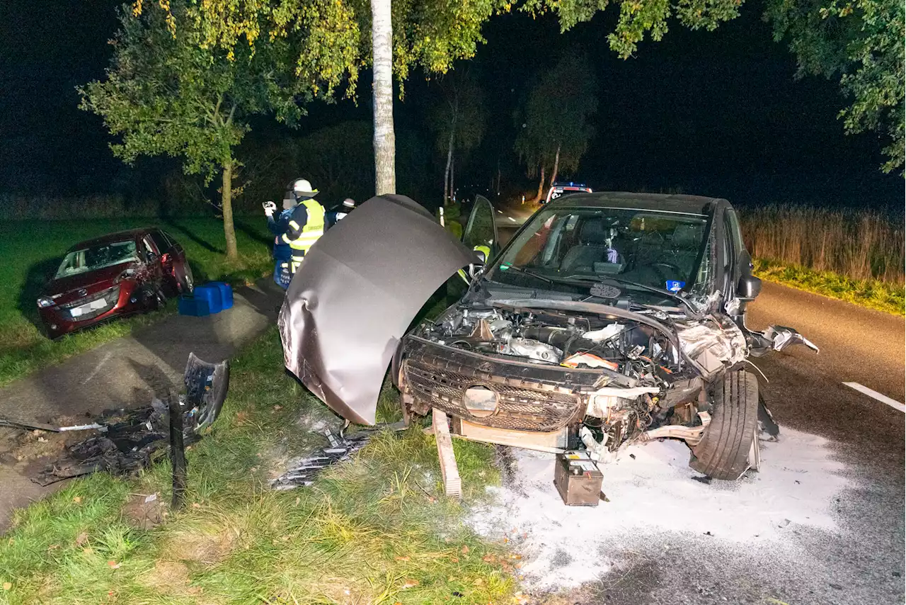 Beim Überholen verschätzt: Mehrere Verletzte bei Frontal-Crash im Norden