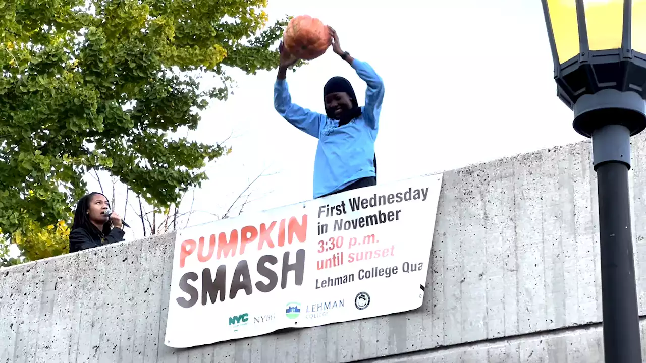 Bronx Pumpkin Smash Event Reduces Landfill Waste