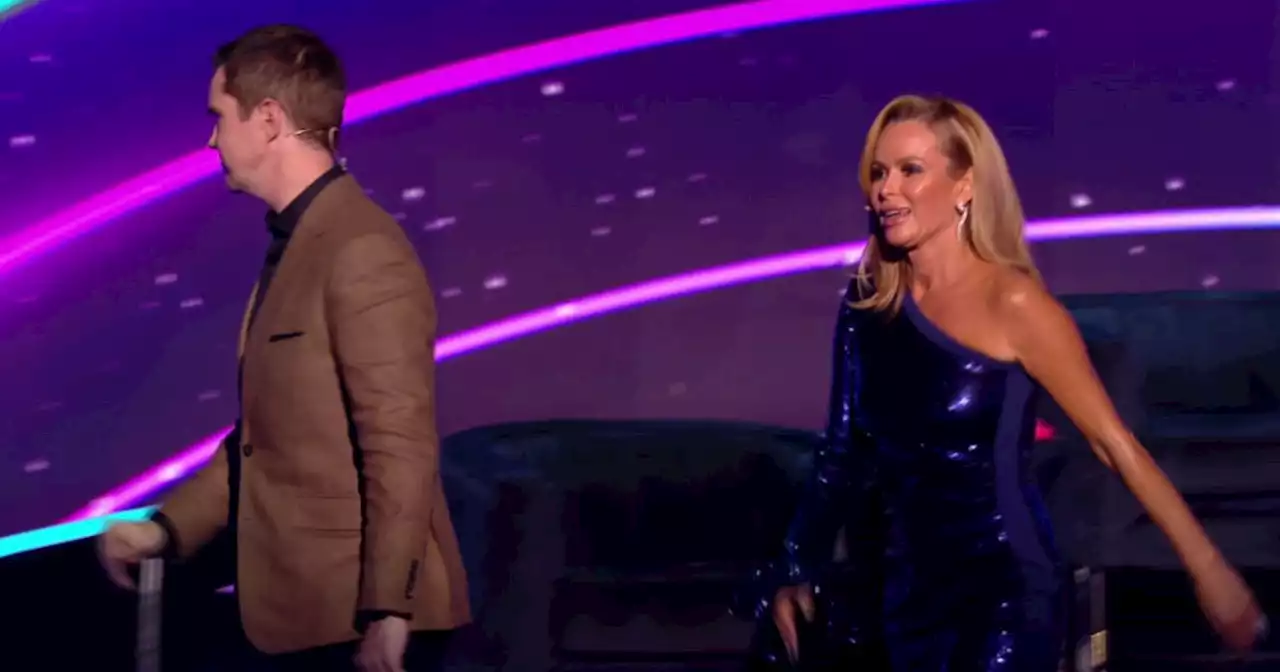 Amanda Holden and Jimmy Carr walk off stage after BBC show remark