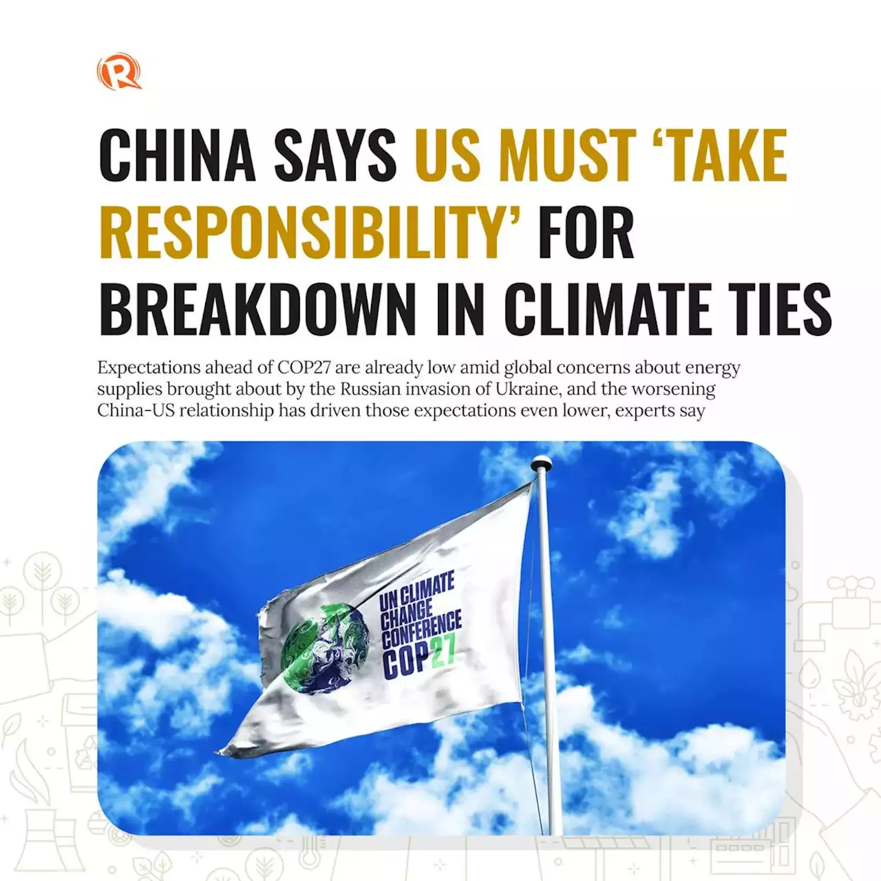 China says US must 'take responsibility' for breakdown in climate ties