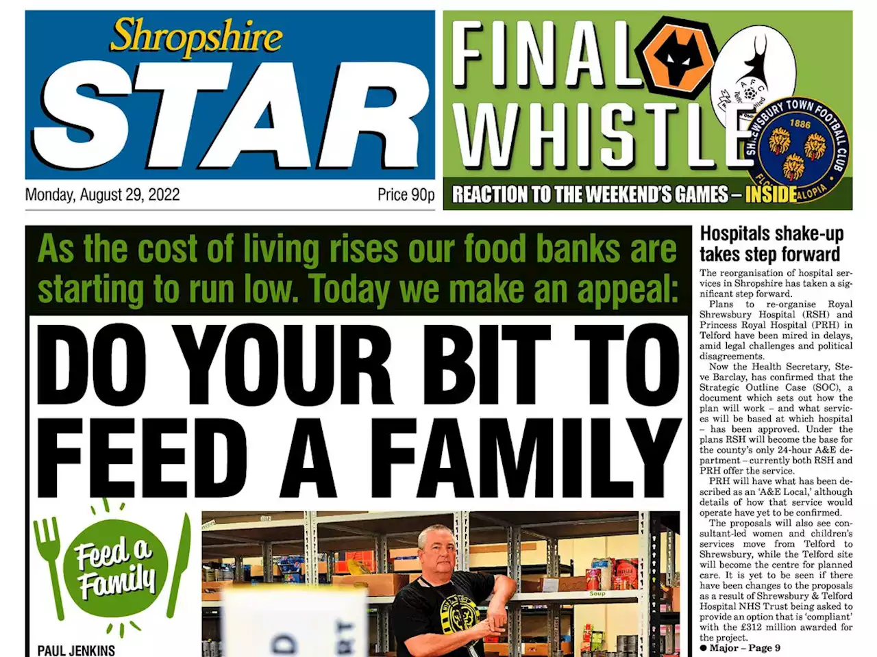 Shropshire Star's Feed a Family drive wins national award