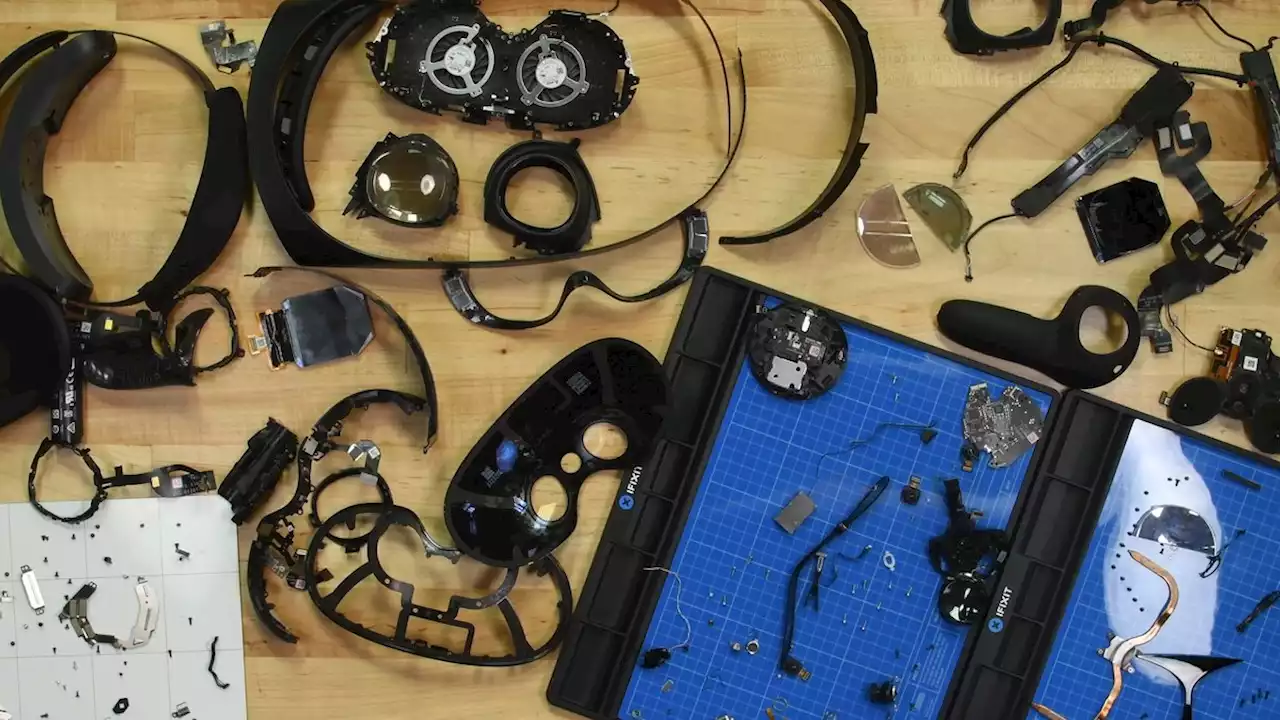 Watch iFixit’s teardown of the “largely unfixable” Meta Quest Pro