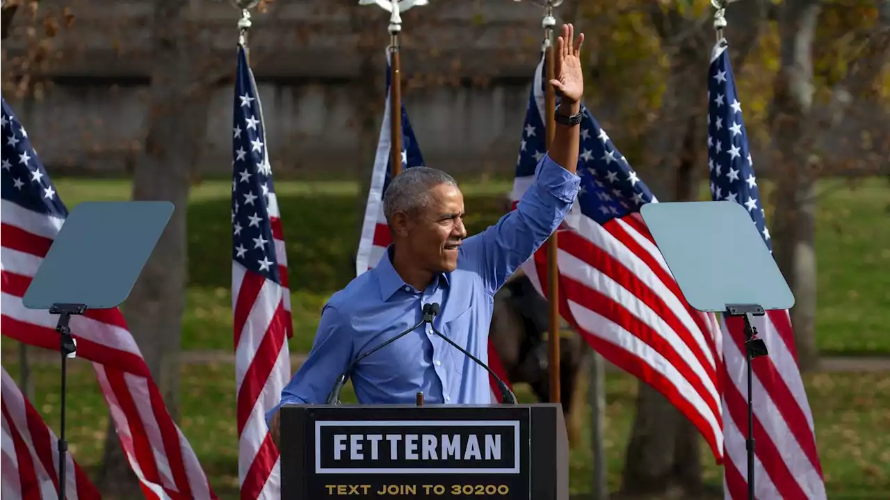 Obama warns against violating 'spirit of our democracy' while campaigning for Fetterman