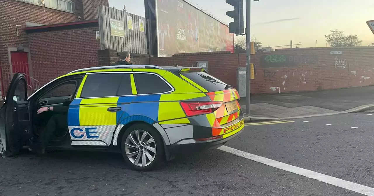 Four arrested after stolen car 'driven in wrong direction' on Westlink