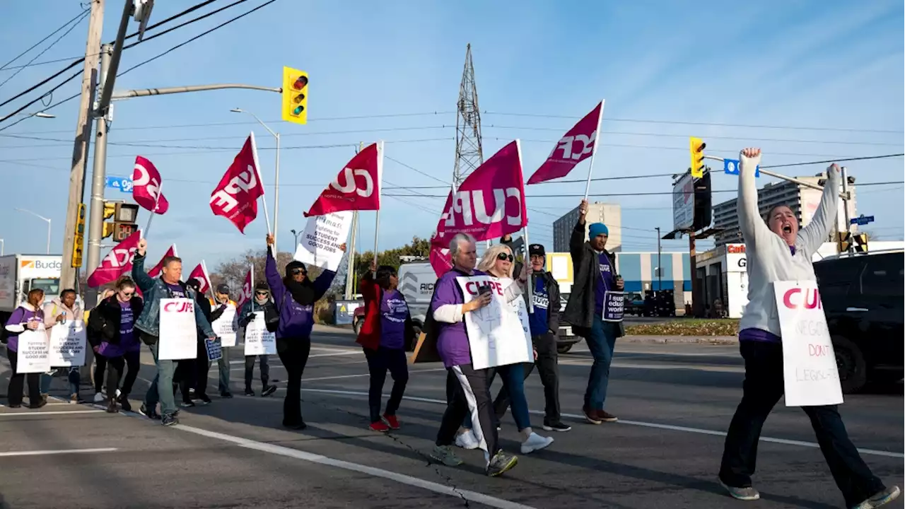 Ontario's fight against education workers over walkout to continue at labour hearing