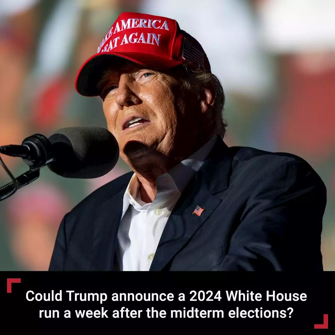 Could Trump announce a 2024 White House run a week after the midterm elections?