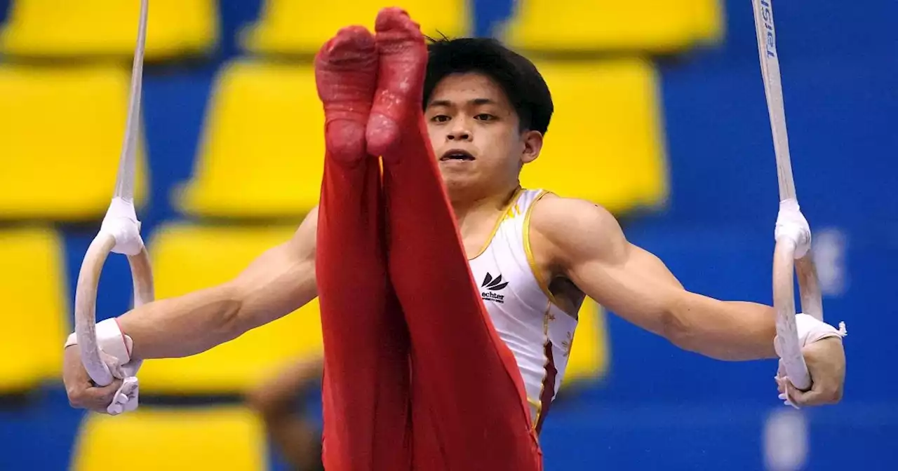 Carlos Yulo finishes 8th in men's all-around finals of world championships