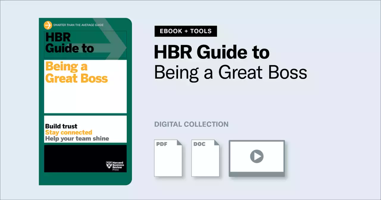 HBR Guide to Being a Great Boss Ebook + Tools ^ 10577