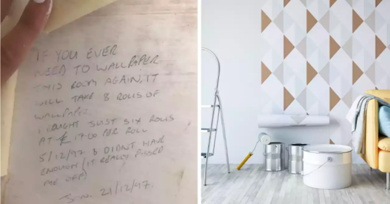 Reddit user finds hilarious note on wall in her home from the 90s | Her.ie